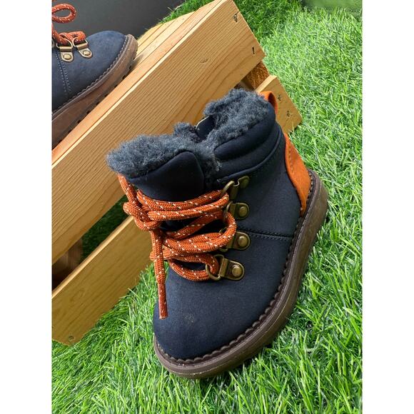 Cat&Jack Kids-Blue/Orange Boots- Size 5 - Picture 2 of 10